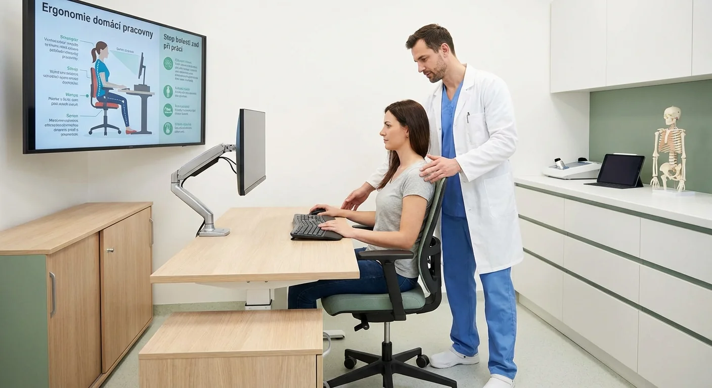 Ergonomie domácí pracovny: Stop bolesti zad při práci