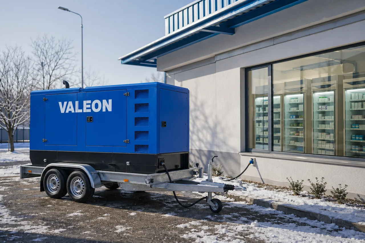Mobilní elektrocentrála Valeon v praxi — detail