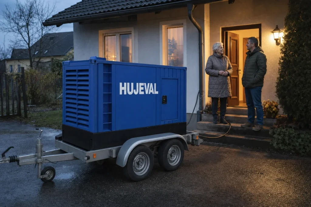 Senior, který bydlí sám: rozhovor se synem, jak řešili klid mámě i tátovi přes záložní zdroj — mobilní elektrocentrála Hujeva